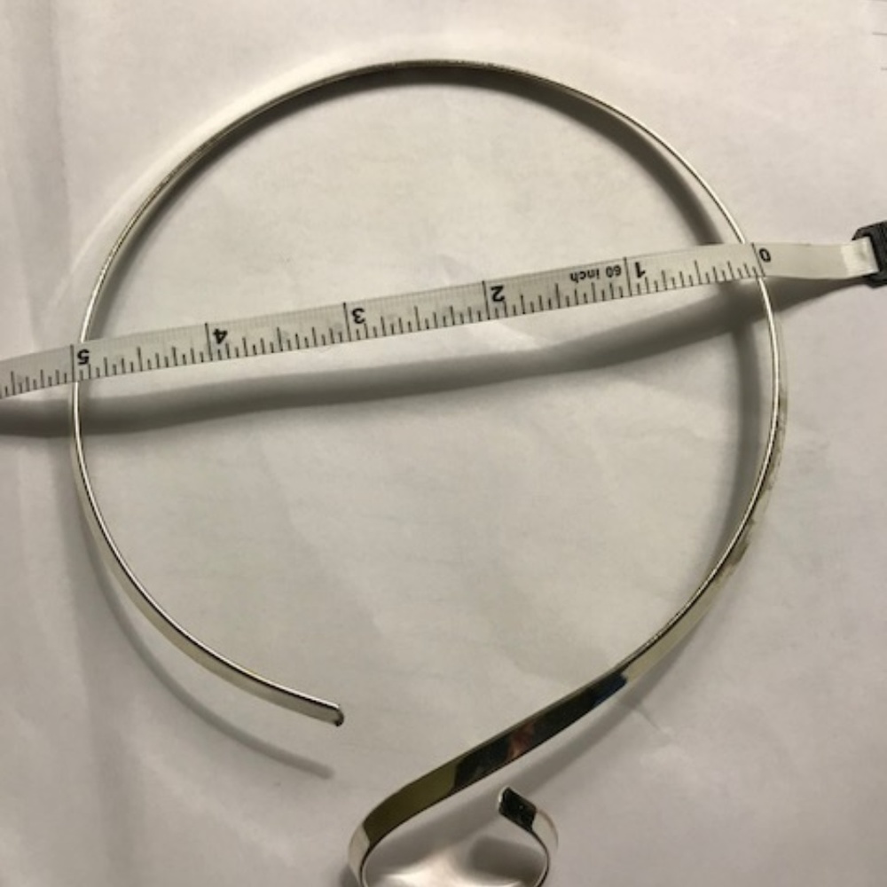 S Curve Choker Collar for Pendants New - Picture 3 of 4